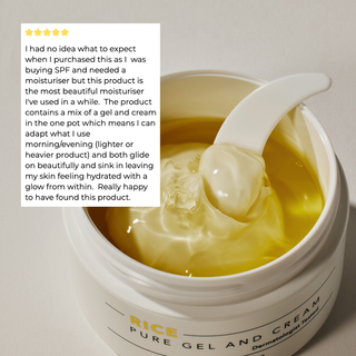 Rice Pure Gel and Cream Moisturiser 80ml