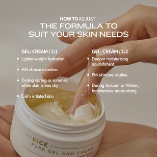Rice Pure Gel and Cream Moisturiser 80ml