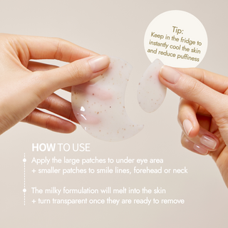 Rice Pure Jelly Hydrogel Brightening Eye Patches