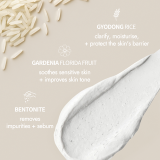 Rice Pure Clay Mask to Foam Cleanser 150ml