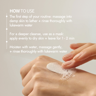 Rice Pure Clay Mask to Foam Cleanser 150ml
