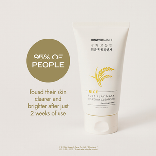Rice Pure Clay Mask to Foam Cleanser 150ml
