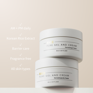 Rice Pure Gel and Cream Moisturiser 80ml