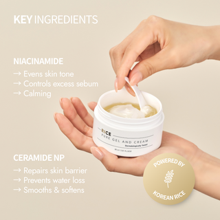 Rice Pure Gel and Cream Moisturiser 80ml