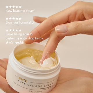 Rice Pure Gel and Cream Moisturiser 80ml