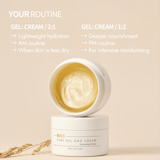Rice Pure Gel and Cream Moisturiser 80ml