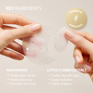 Rice Pure Jelly Hydrogel Brightening Eye Patches