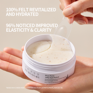 Rice Pure Jelly Hydrogel Brightening Eye Patches