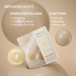 Rice Pure Glow Collagen Hydrogel Masks x 4pcs