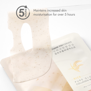 Rice Pure Glow Collagen Hydrogel Masks x 4pcs