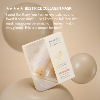 Rice Pure Glow Collagen Hydrogel Masks x 4pcs