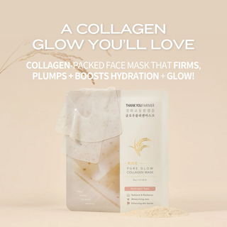 Rice Pure Glow Collagen Hydrogel Masks x 4pcs
