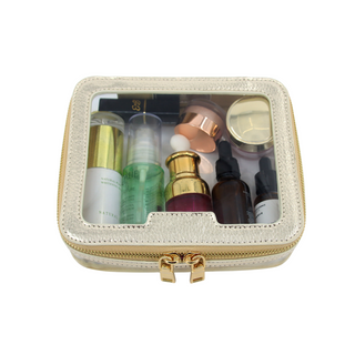 Luxury Cosmetics Small Bag - Gold