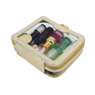 Luxury Cosmetics Small Bag - Gold