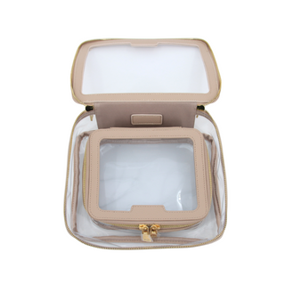 Luxury Cosmetics Duo Bag Set - Mocha