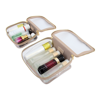 Luxury Cosmetics Duo Bag Set - Mocha